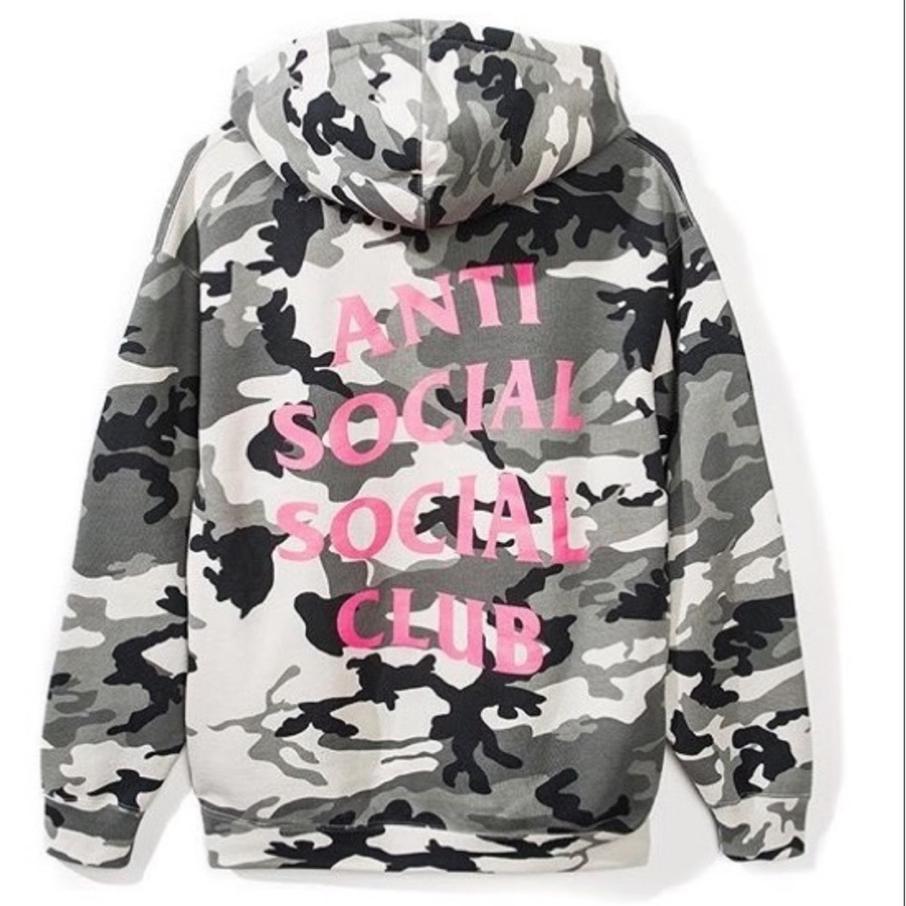 Anti social social club frozen hoodie